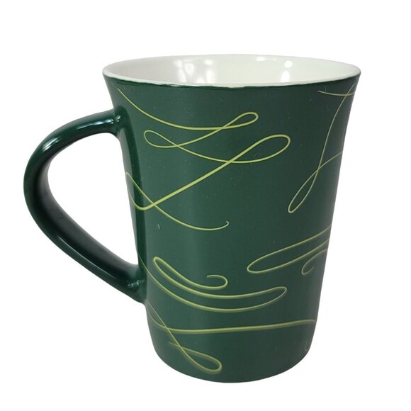 Starbucks Ribbon Swirl Mug Green 10fl oz Mermaid Siren Logo Christmas Tree 2020 - Picture 4 of 10